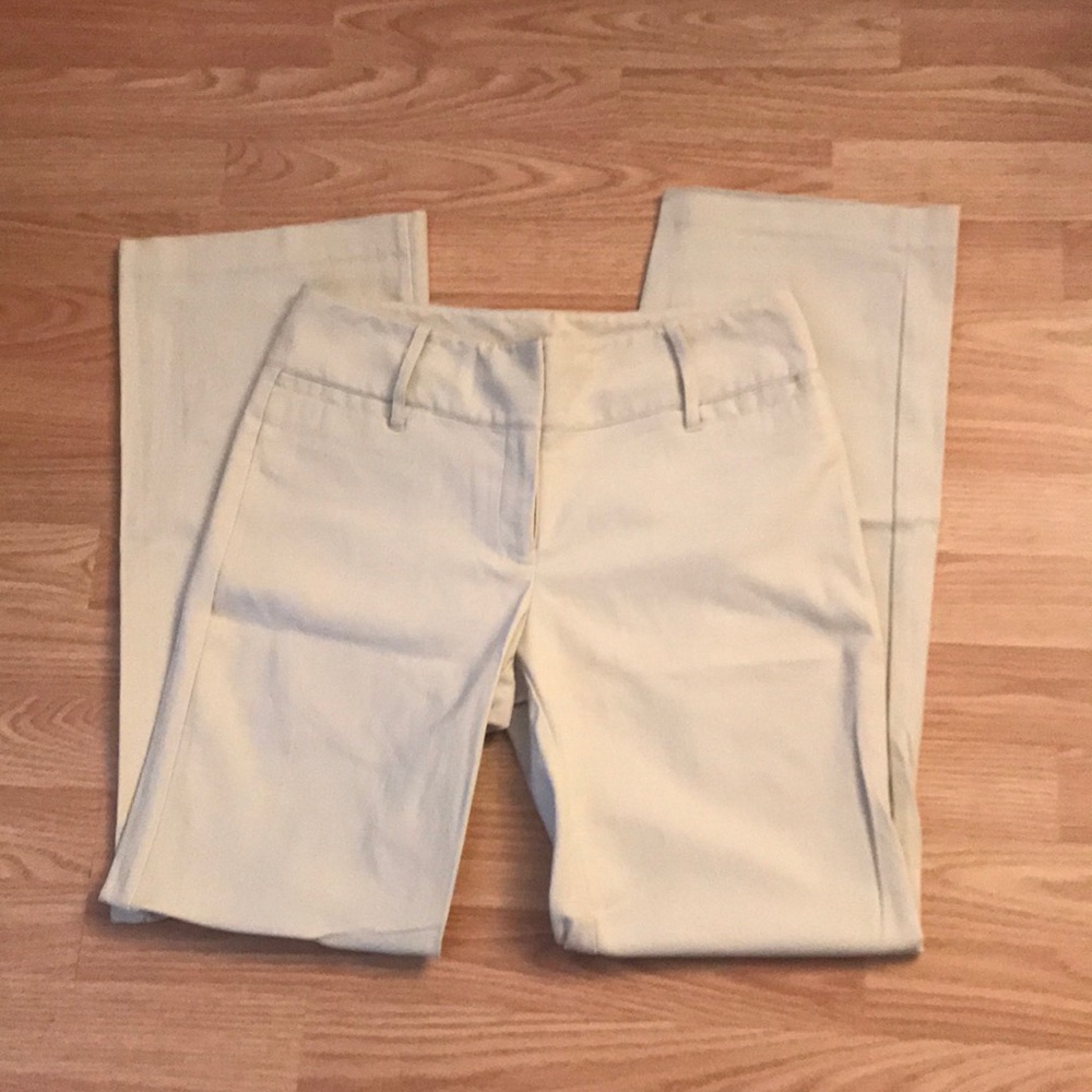 Express Stretch Cream/Kaki Pants